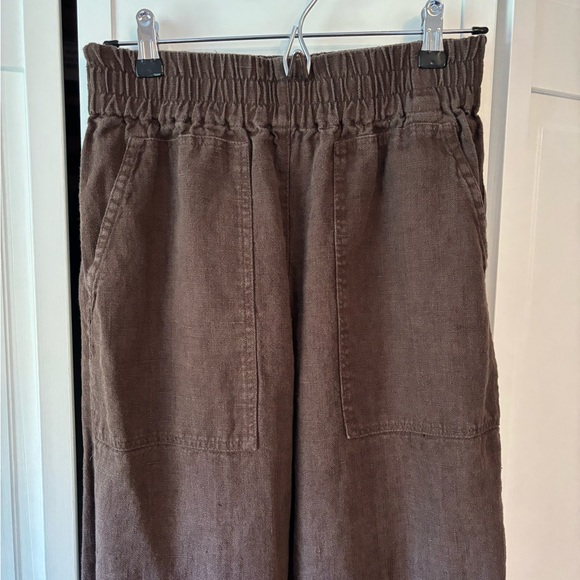 notPerfectLinen Puglia Pants, heavyweight espresso, size M/L - Picture 3 of 7